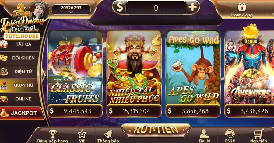 Game slot dagac3 với jackpot khủng